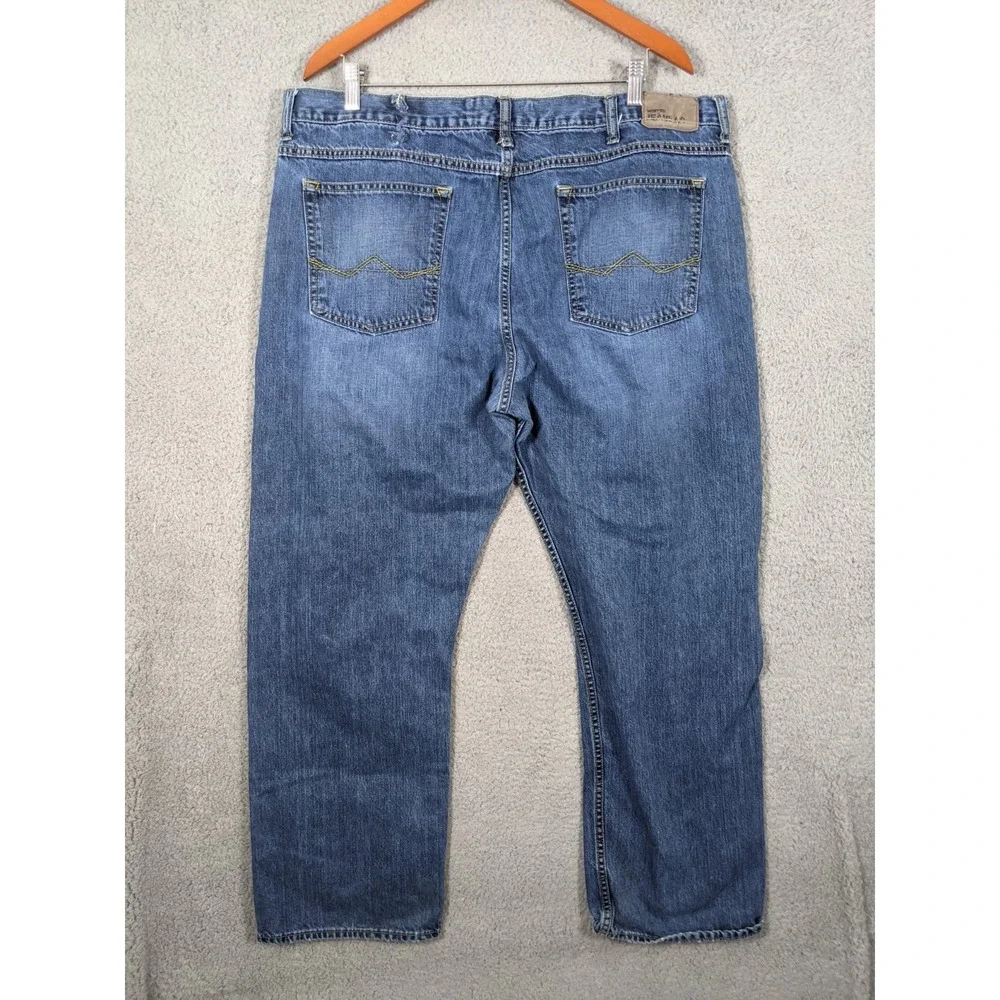 Wrangler Jeans Mens 40X30 (40x29) Blue Denim Straight Leg Relaxed Fit Y2K FLAW
